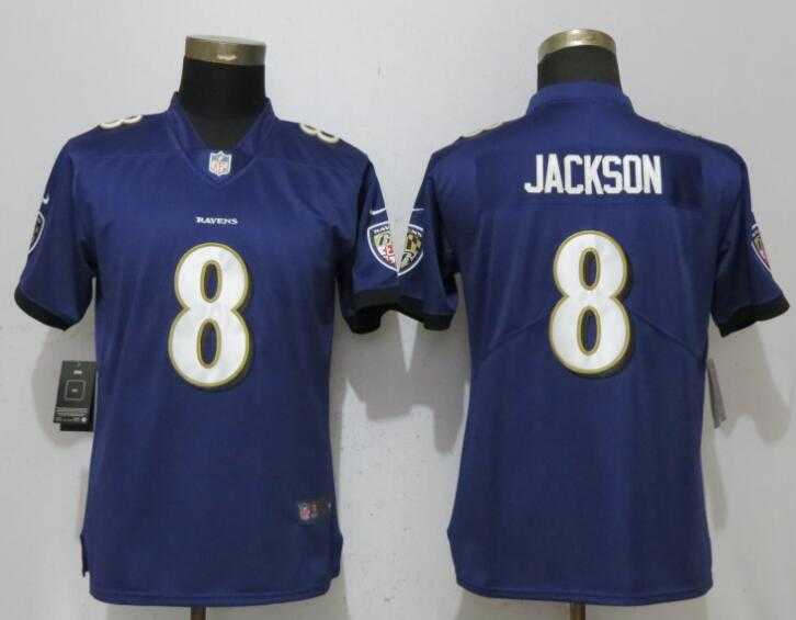 Women Nike Ravens 8 LaMar Jackson Purple Vapor Untouchable Limited Jersey,We sell and wholesale Women Nike Ravens 8 LaMar Jackson Purple Vapor Untouchable Limited Jersey on line form chian!
